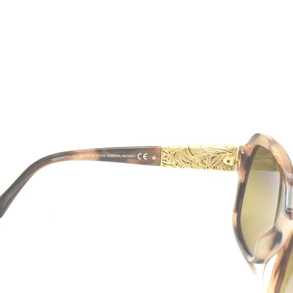 Maui Jim Swaying Palms MJ 530-93 Brown Stripe with 24K Gold / HCL Bronze Polar - Picture 6 of 6
